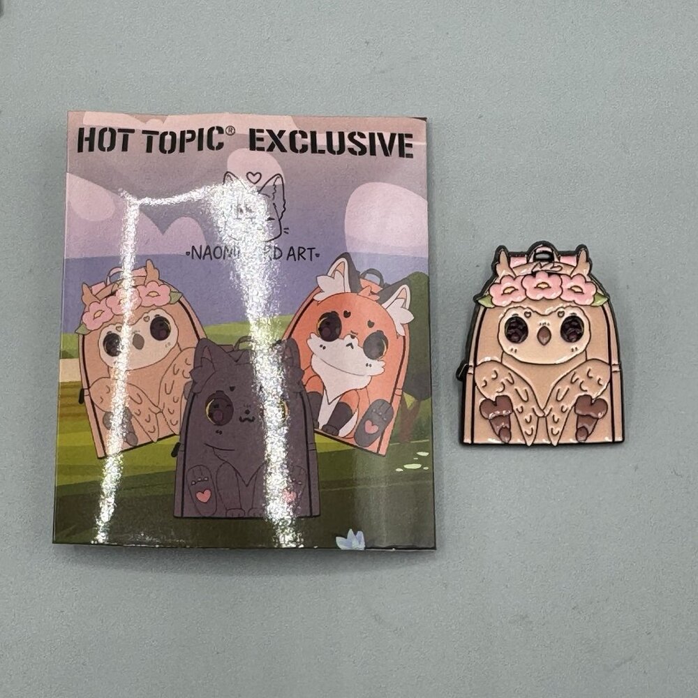 Naomi Lord Art Forest Creature Backpack Blind Pin New Open Box-OWL